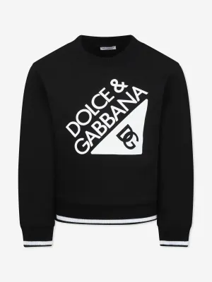 Jungen Logo Sweatshirt in Schwarz