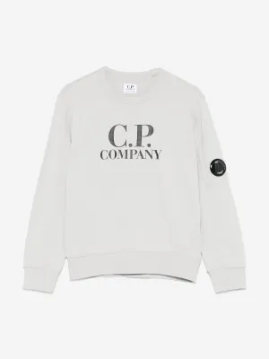Jungen Logo Sweatshirt in Grau