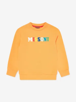 Jungen Logo Sweatshirt in Orange