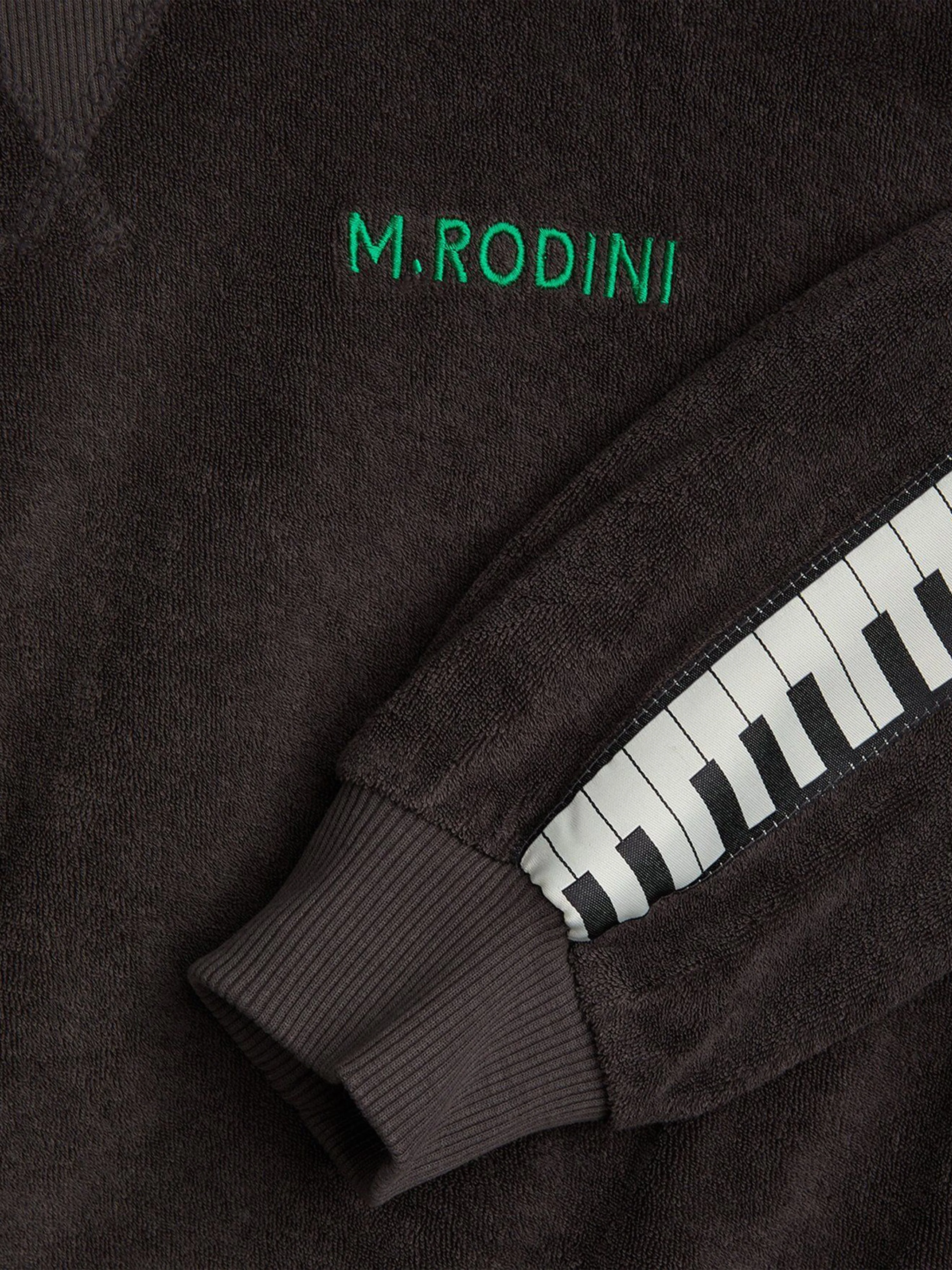 Jungen Piano Terry Sweatshirt in Schwarz