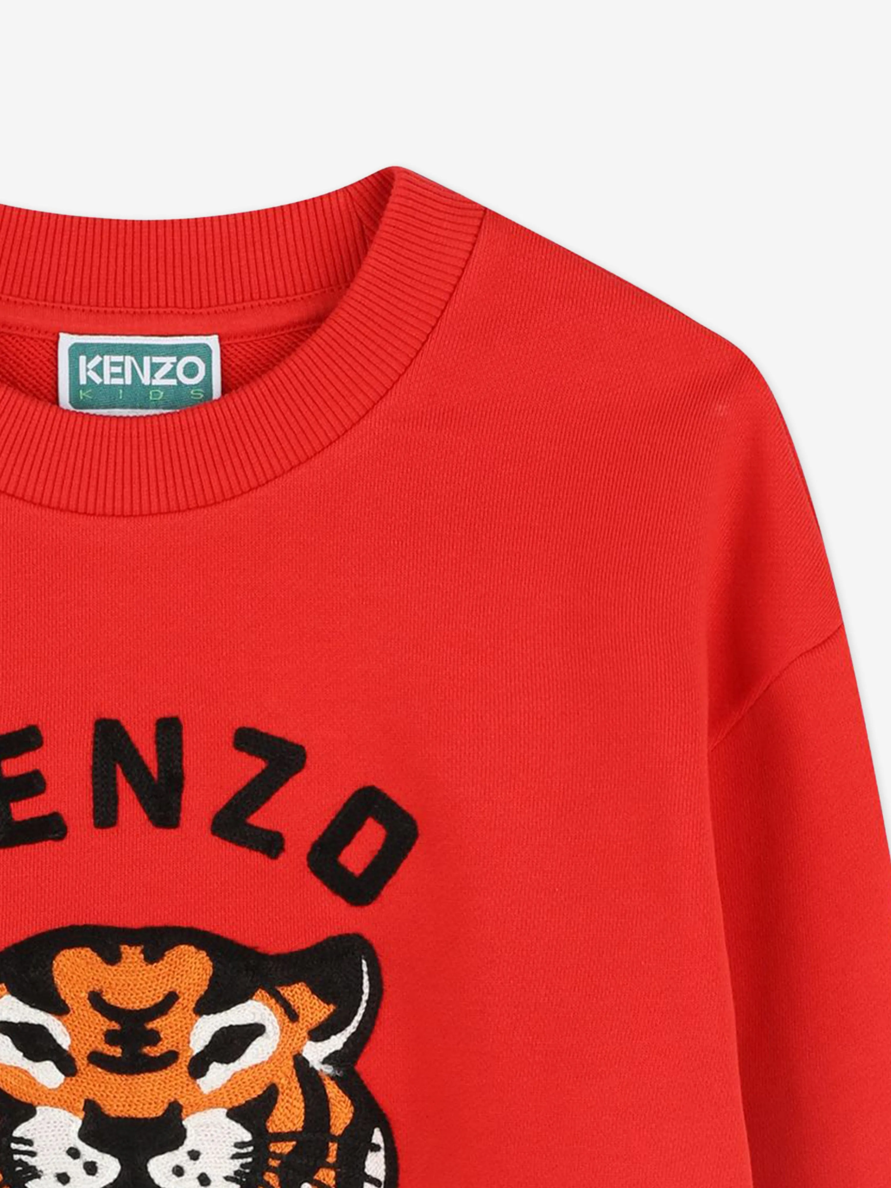 Roter Tiger-Sweatshirt für Jungen