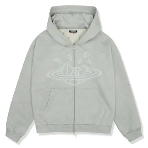 Broken Planet Ash Heather Grey Reißverschluss-Hoodie Broken Planet Kleidung