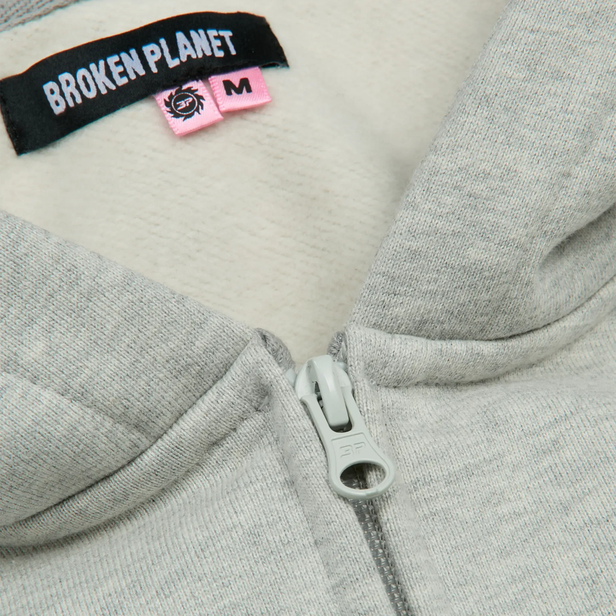 Broken Planet Ash Heather Grey Reißverschluss-Hoodie Broken Planet Kleidung