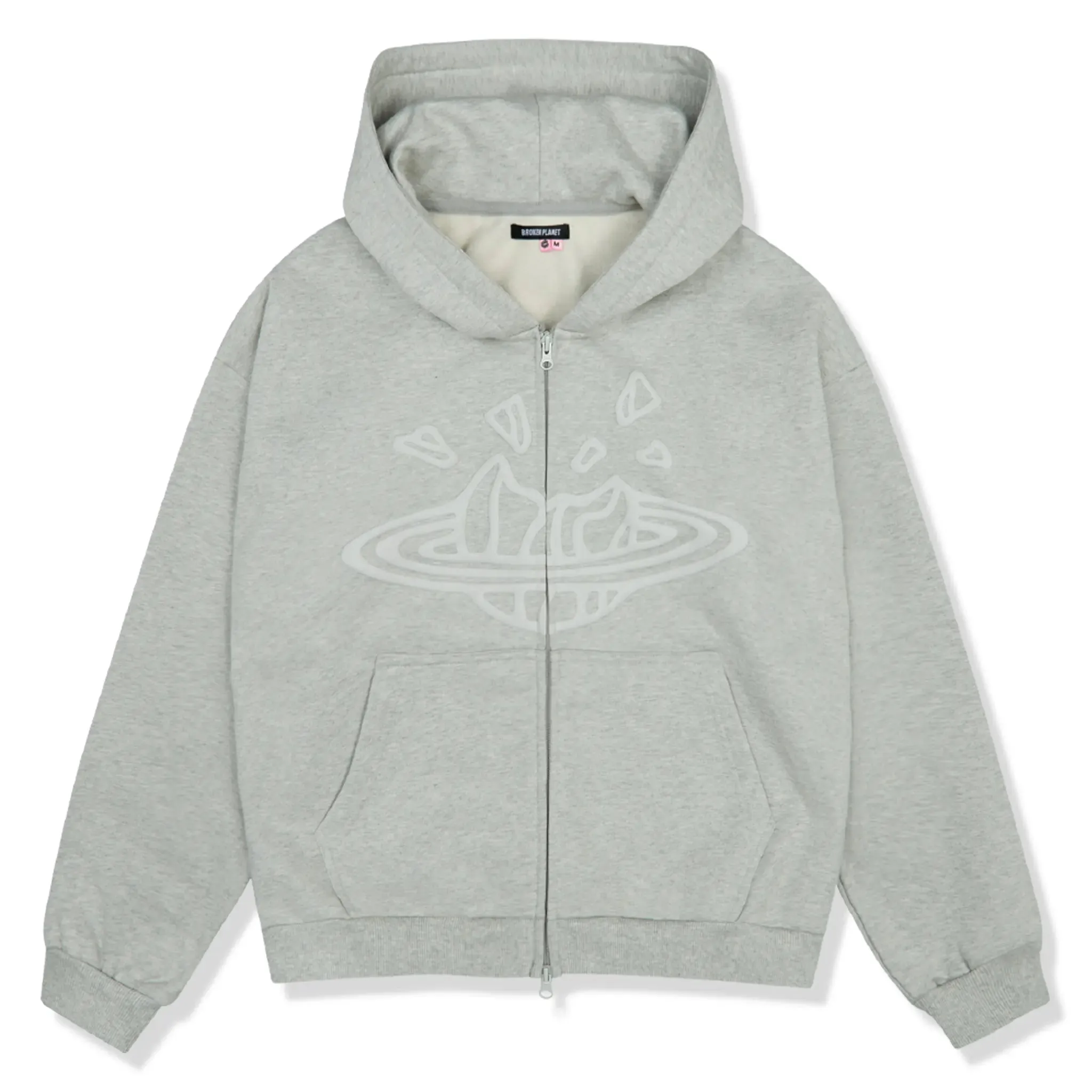Broken Planet Ash Heather Grey Reißverschluss-Hoodie Broken Planet Kleidung