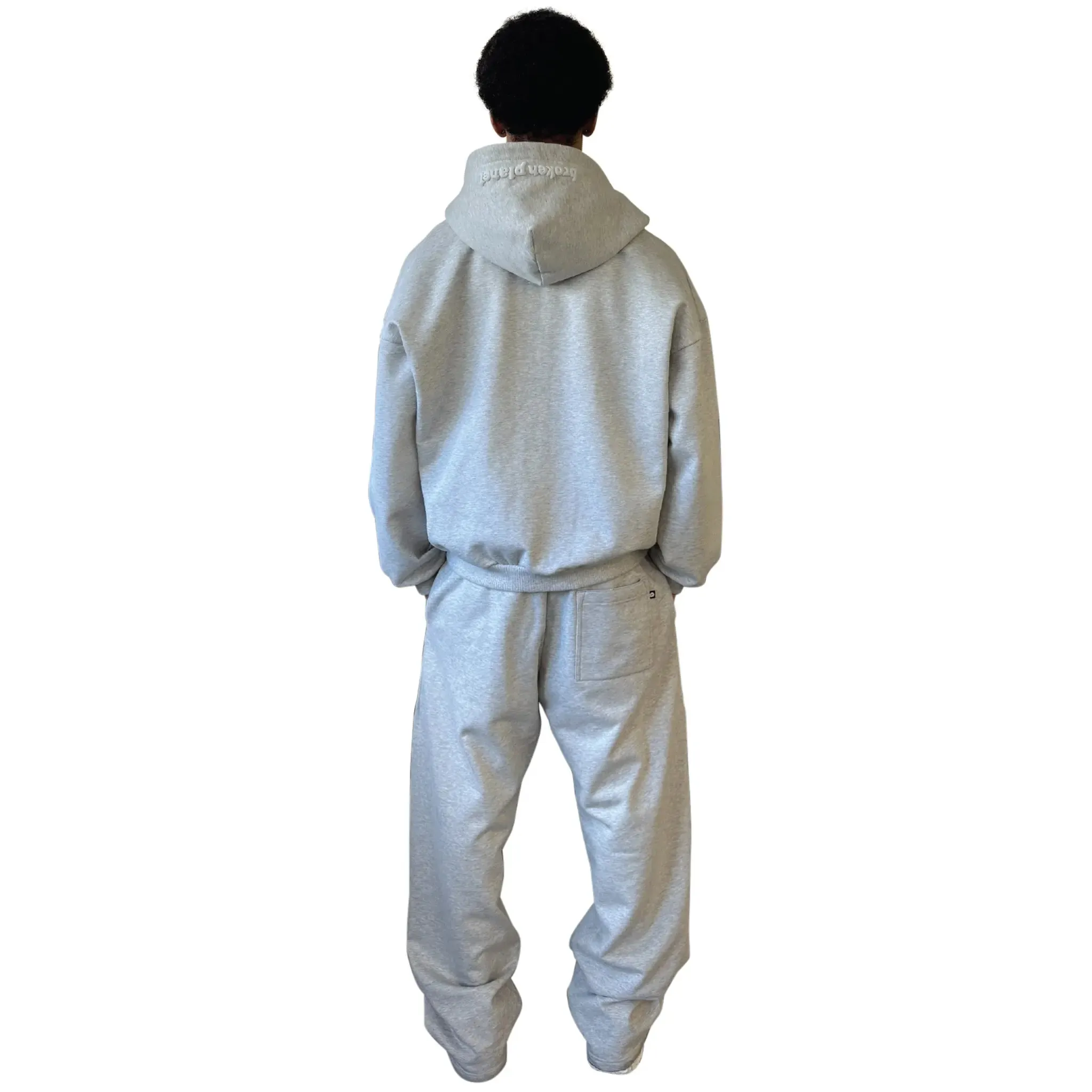 Broken Planet Ash Heather Grey Reißverschluss-Hoodie Broken Planet Kleidung