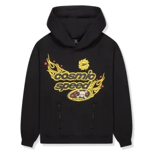 Broken Planet Cosmic Speed Mitternachtsschwarze Kapuzenpullover Broken Planet Kleidung