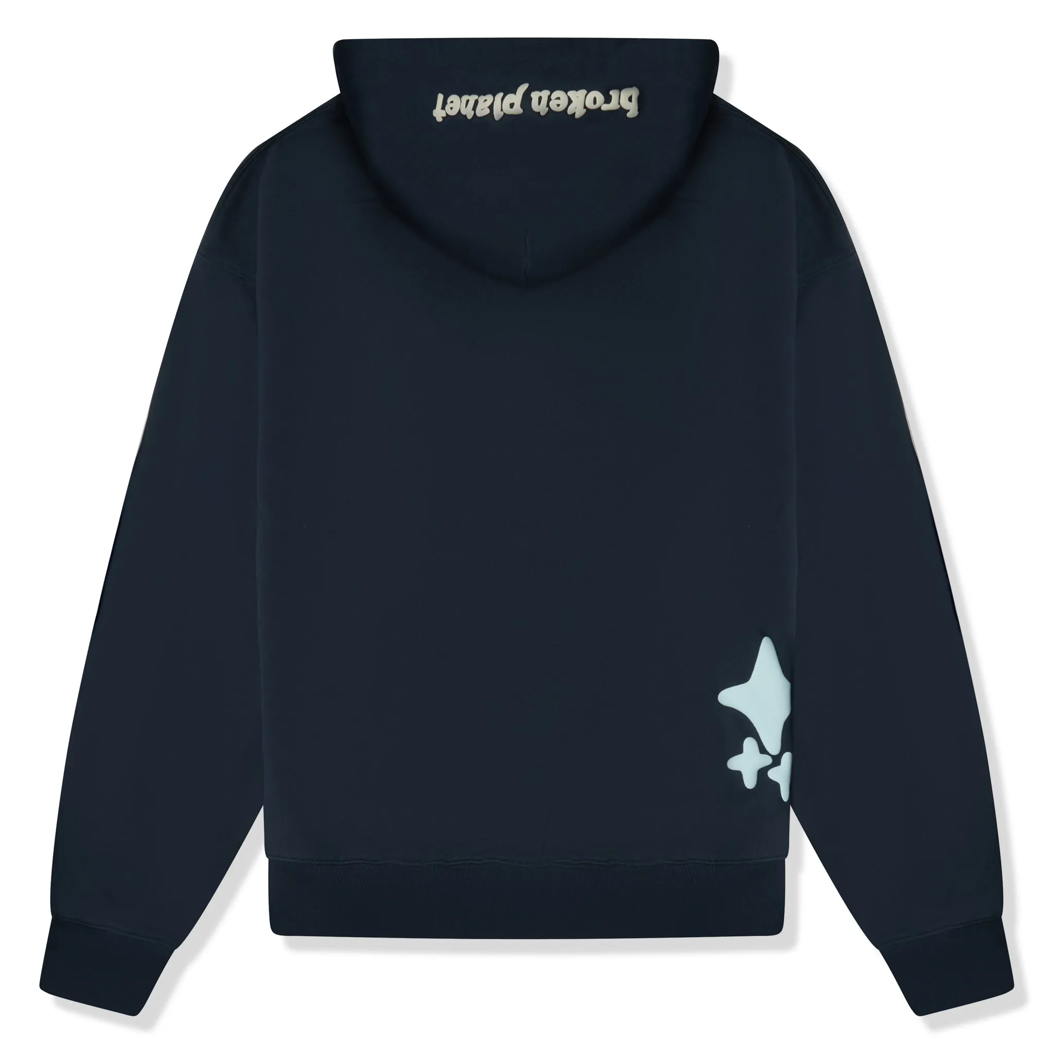 Broken Planet In Den Abgrund Weltraum Blauer Kapuzenpullover Broken Planet Kleidung