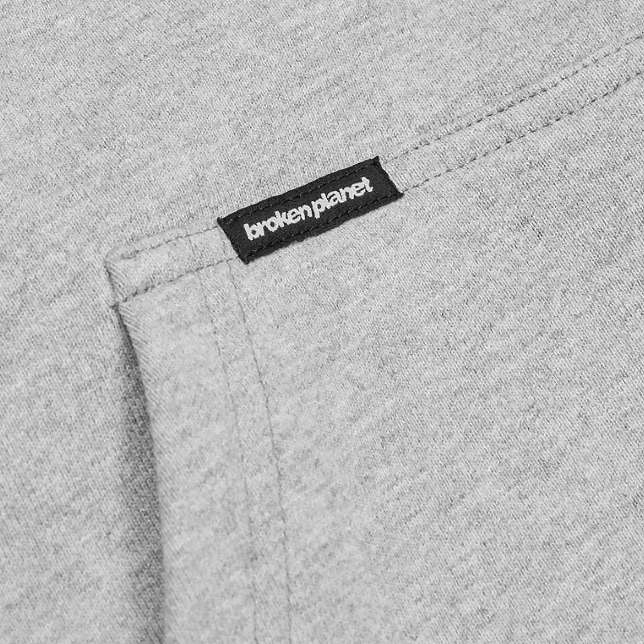 Broken Planet Sun Heather Grey Reißverschluss-Hoodie Broken Planet Kleidung