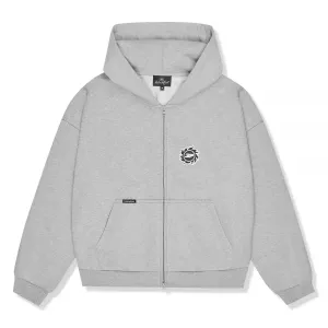 Broken Planet Sun Heather Grey Reißverschluss-Hoodie Broken Planet Kleidung
