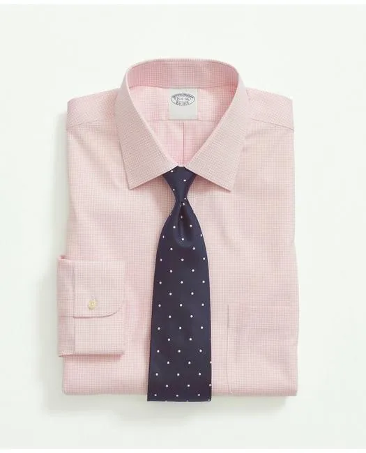 Brooks Brothers Herren Big & Tall Stretch Supima Baumwolle Bügelfrei Pinpoint Oxford Ainsley Kragen Pink Brooks Brothers