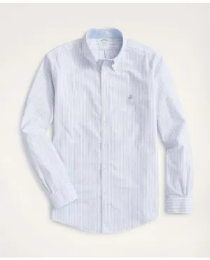 Brooks Brothers Herren Stretch Bügelfrei Oxford Hemd mit Button-Down Kragen Blau Brooks Brothers