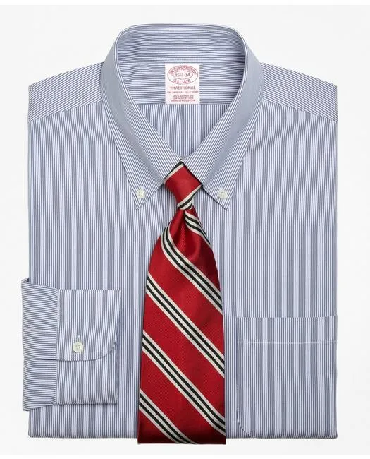 Brooks Brothers Herren Hemd Traditionelle Passform Extra Bequem Blau Brooks Brothers
