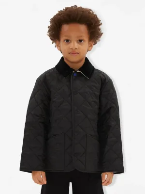 Burberry Boys Indy Steppjacke in Schwarz