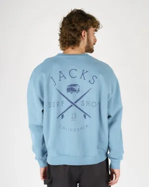 Bus Stop Schwergewicht Crewneck - Blau