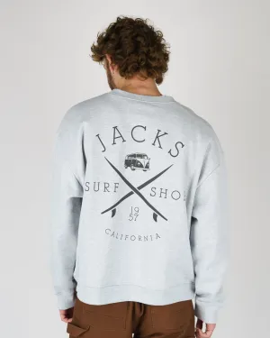 Bus Stop Schwergewicht Crewneck - Grau
