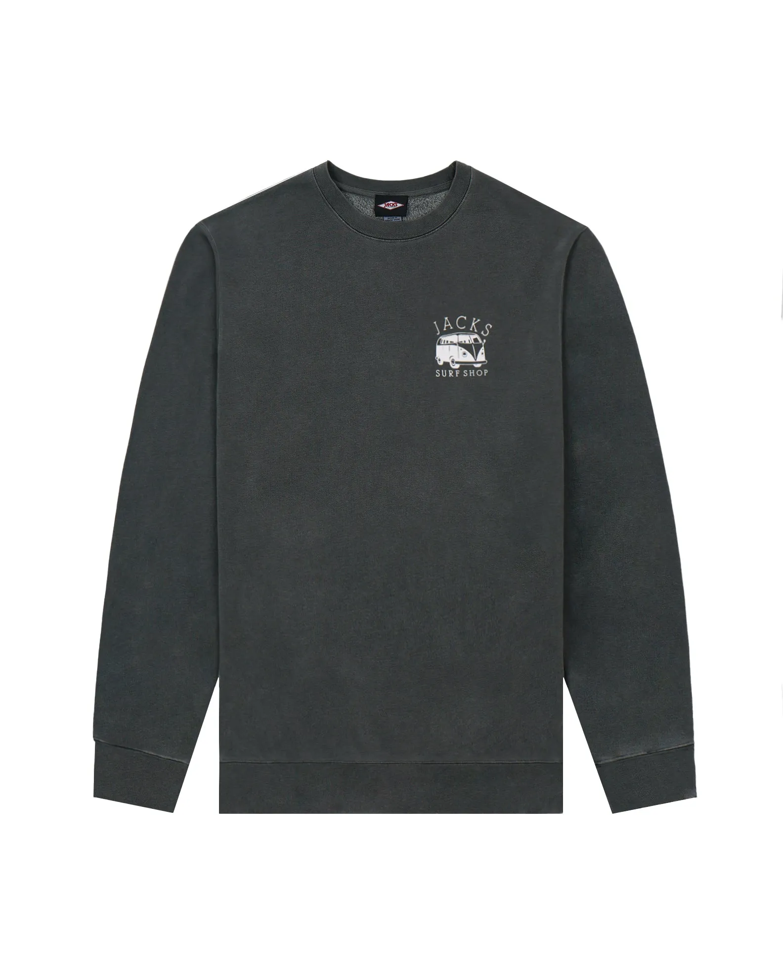 Bus Stop Pigment Crewneck Sweatshirt - Pigment Schwarz