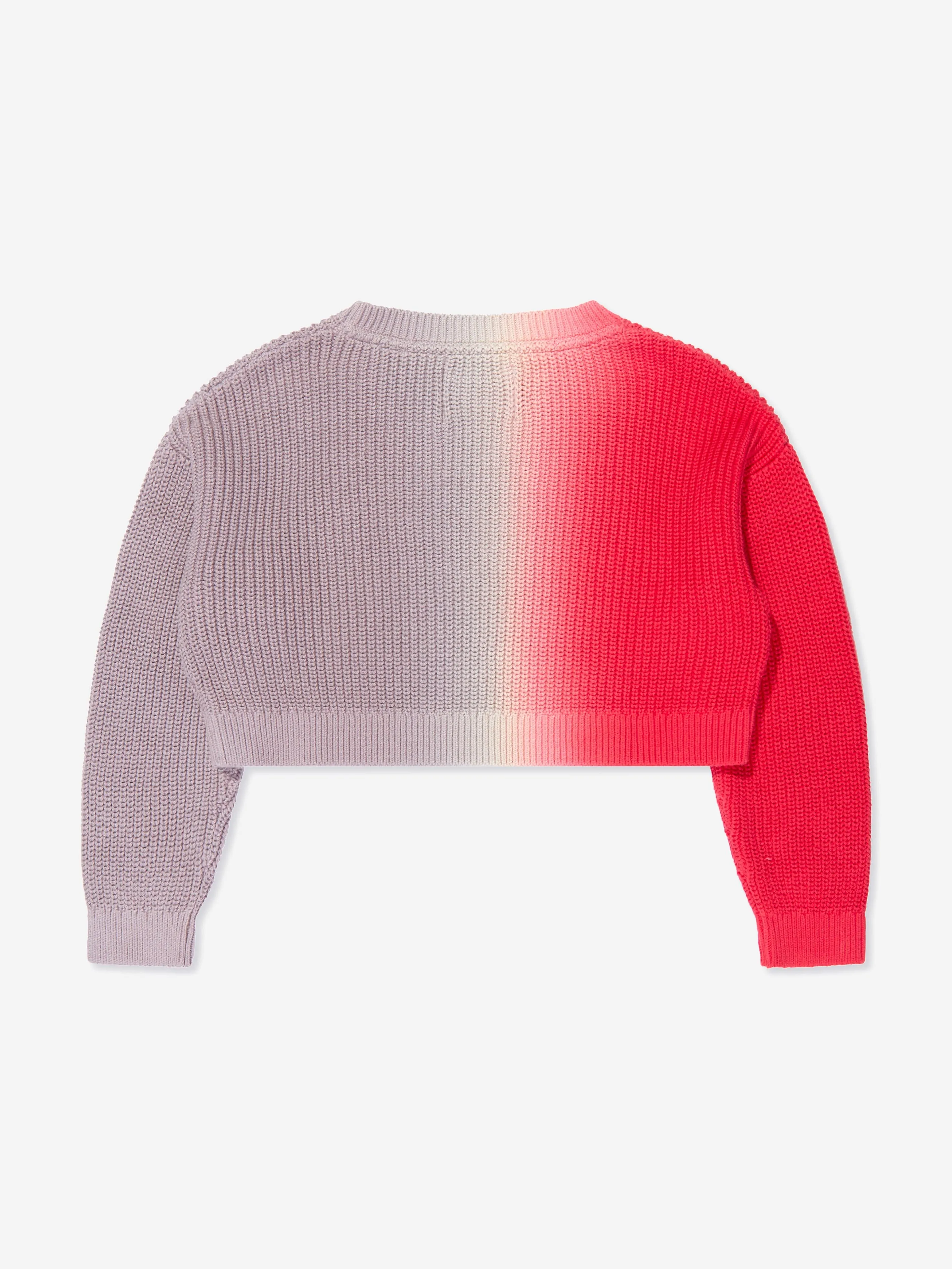 Calvin Klein Mädchen Monogramm Verlaufspullover in Kastanienbraun