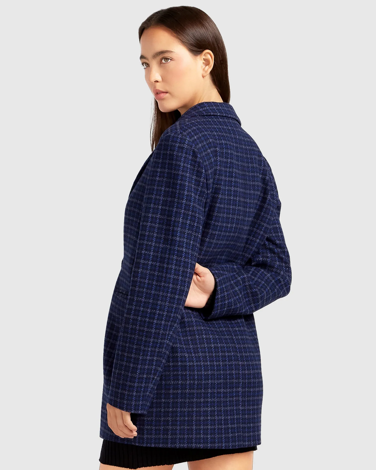 Cambridge Übergroßer Wollblazer - Blau