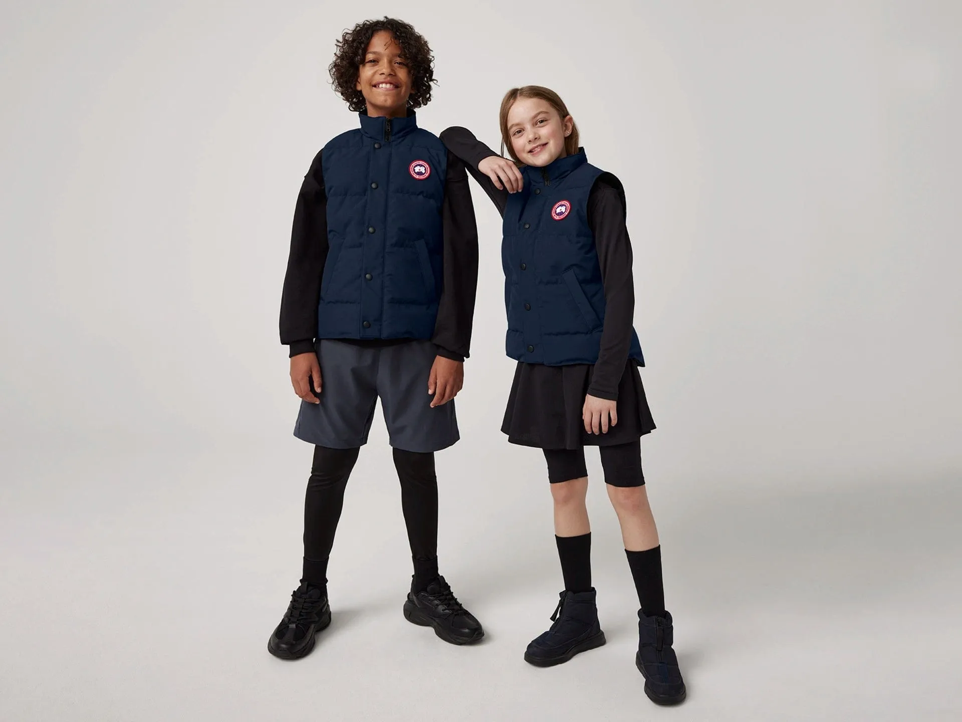 Canada Goose Kids Vanier Weste in Marineblau