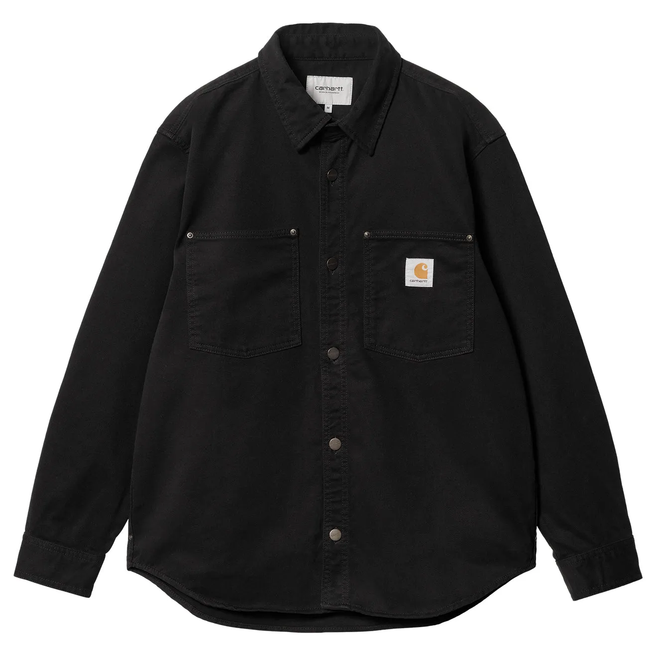 Carhartt WIP Derby Hemd Jac Schwarz Gewaschen