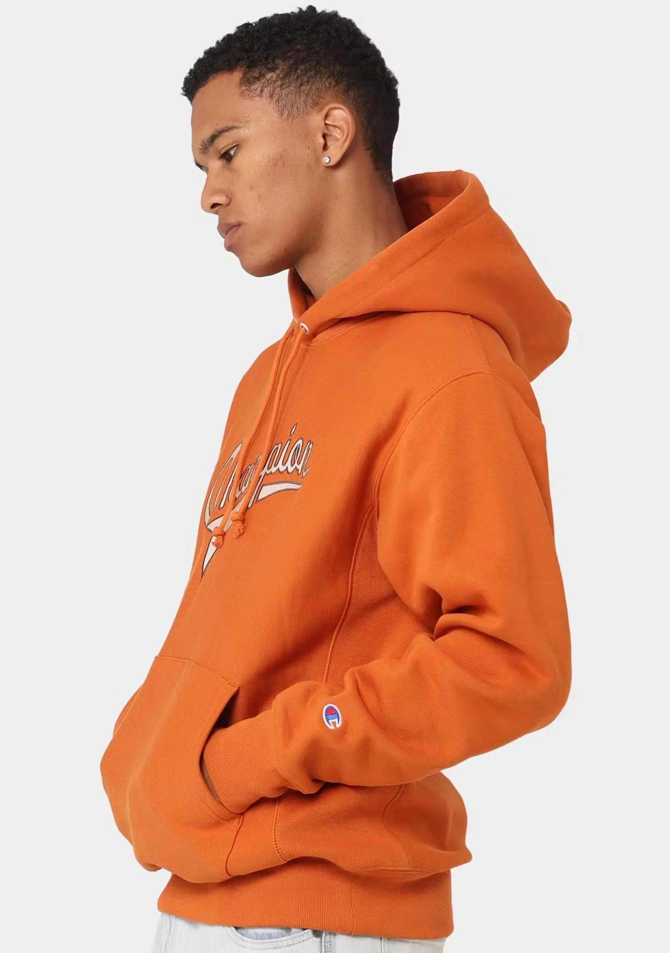 Champion Herren Reverse Weave College Schriftzug Hoodie <br> AUVLN LAJ