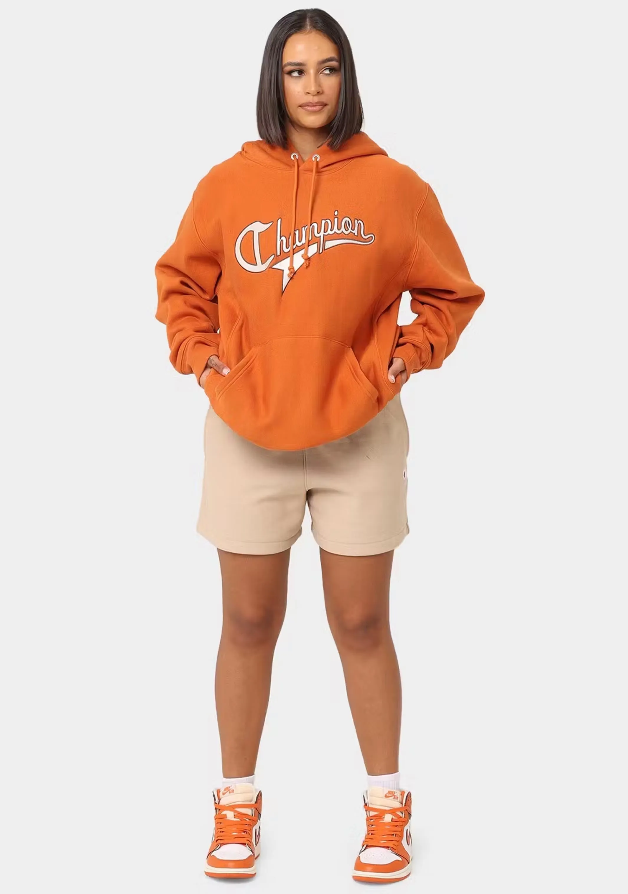 Champion Herren Reverse Weave College Schriftzug Hoodie <br> AUVLN LAJ