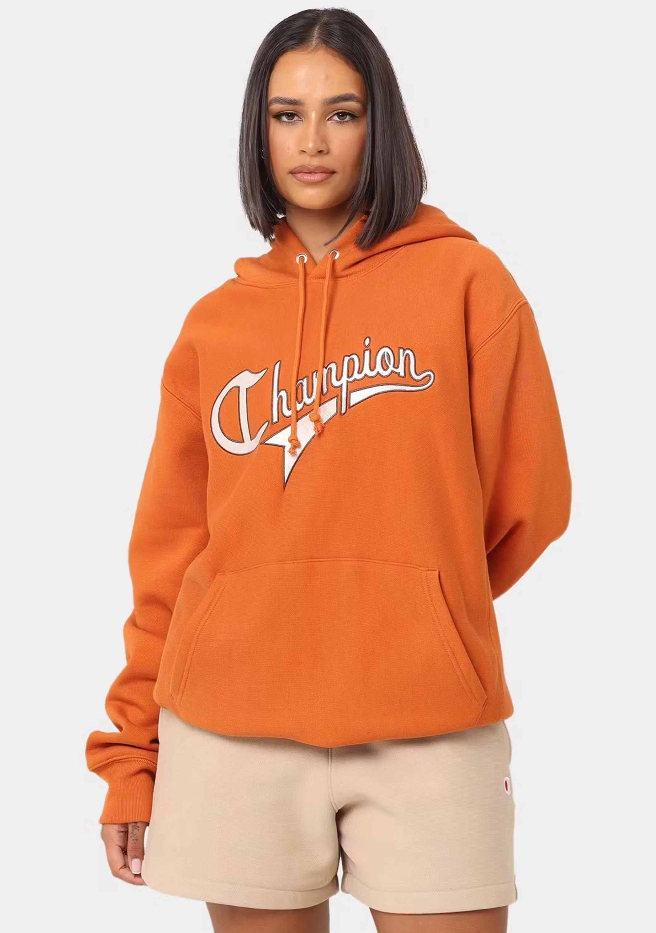 Champion Herren Reverse Weave College Schriftzug Hoodie <br> AUVLN LAJ