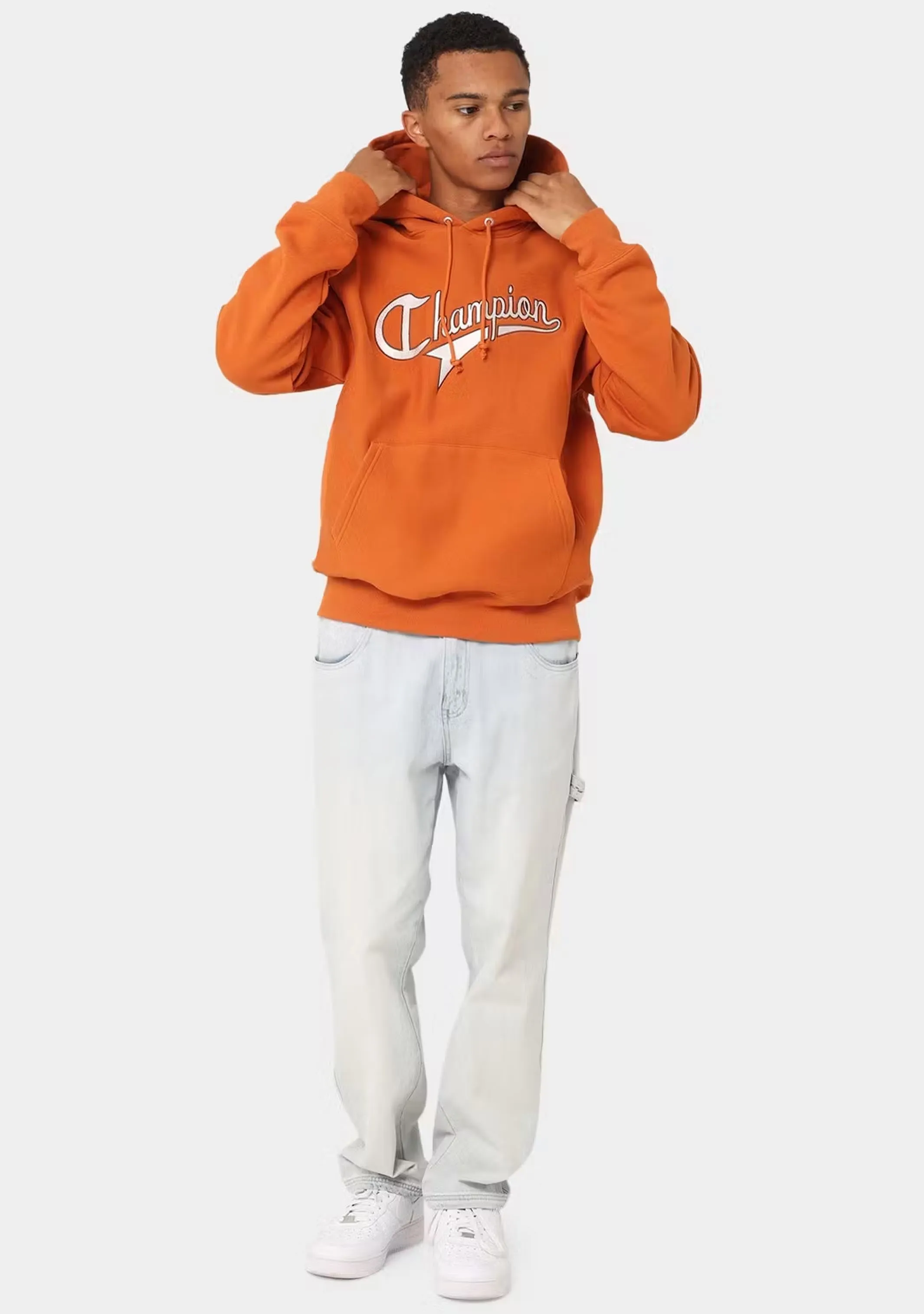 Champion Herren Reverse Weave College Schriftzug Hoodie <br> AUVLN LAJ