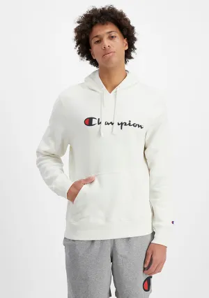 Champion Herren Script Hoodie Mascarpone <br> AY79N XMR