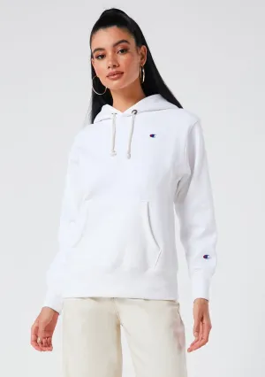 Champion Women’s Reverse Weave C Logo Regular Fit Kapuzenpullover Weiß