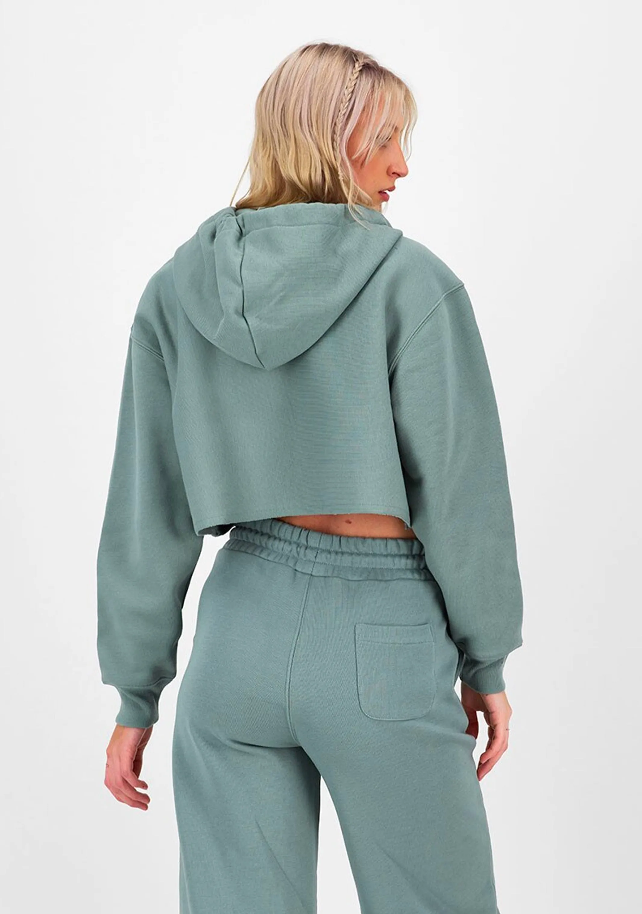 Champion Women's Reverse Weave Crop Hoodie mit gespaltenem Kragen