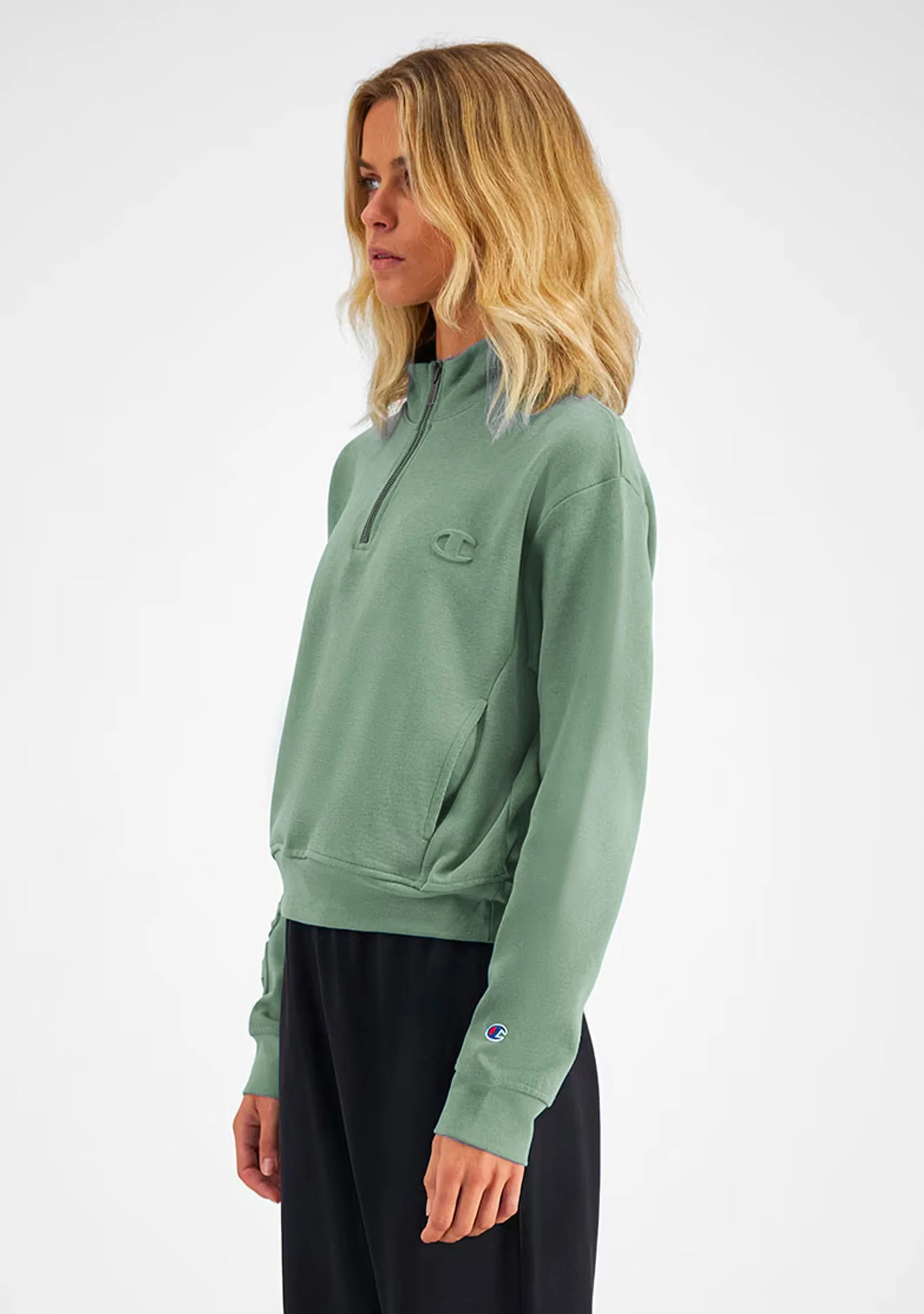 Champion Damen Rochester Tech Viertelzip-Pullover