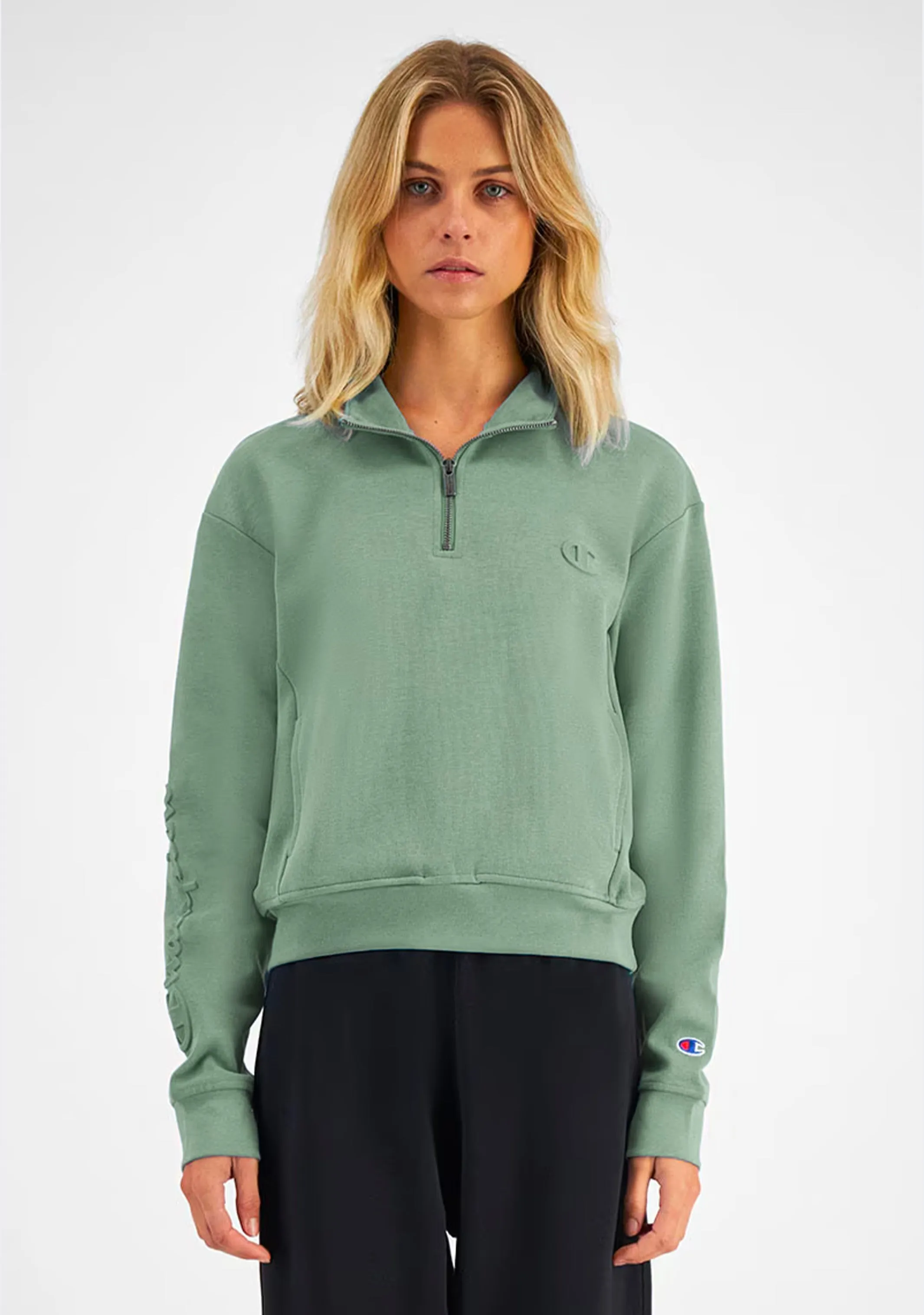 Champion Damen Rochester Tech Viertelzip-Pullover