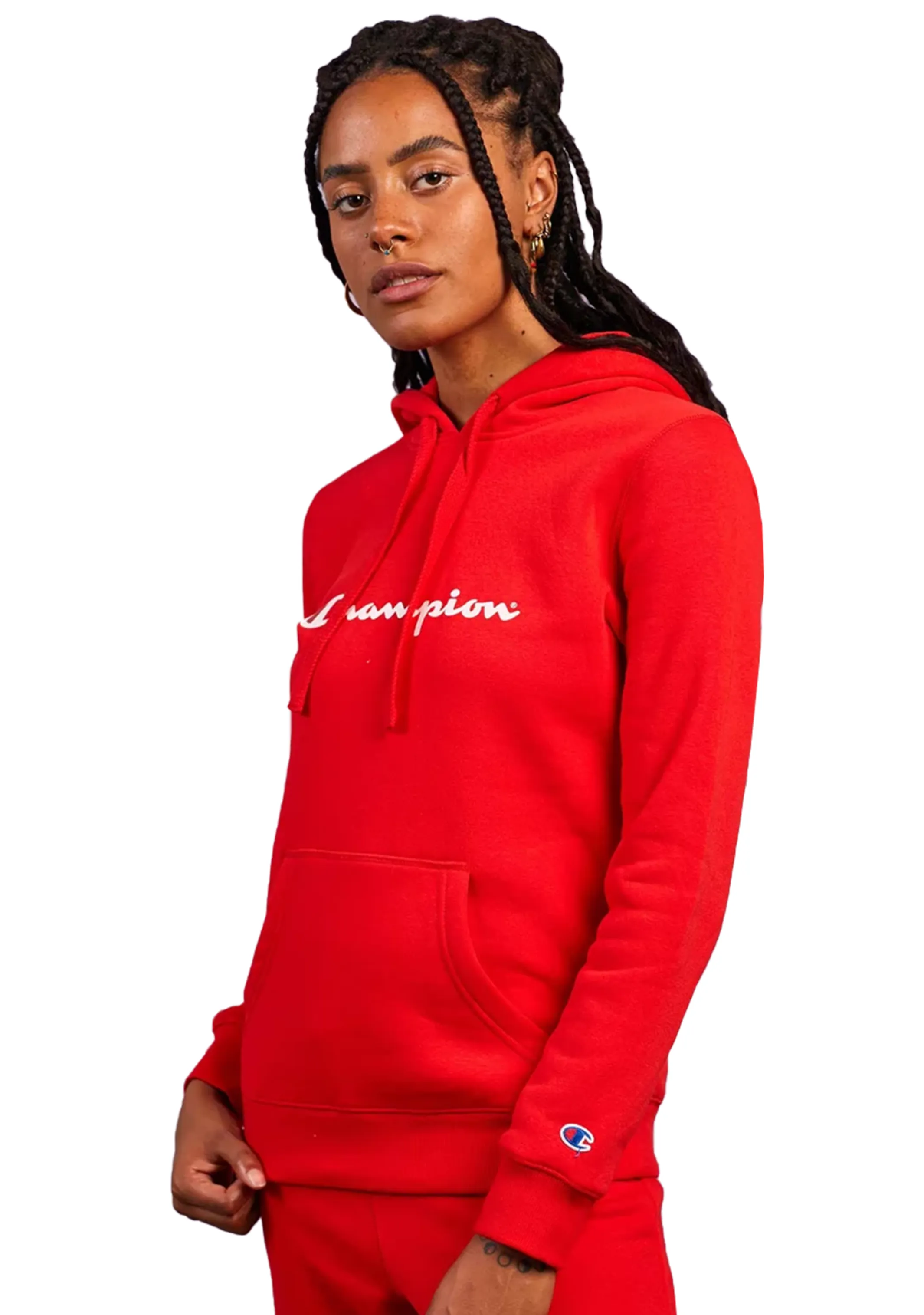 Champion Women’s Script Hoodie Zinnoberrot