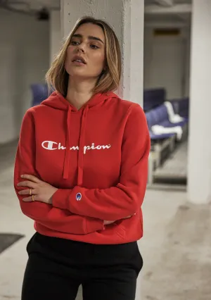 Champion Women’s Script Hoodie Zinnoberrot