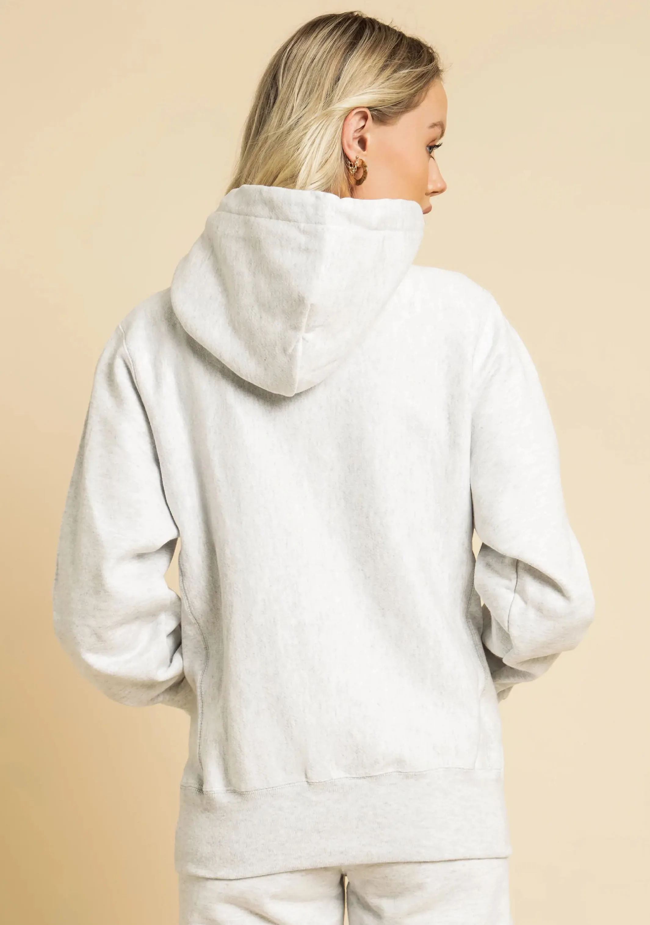 Champion Damen Small C Logo Boyfriend Fit Hoodie <br> CTH6A1 429