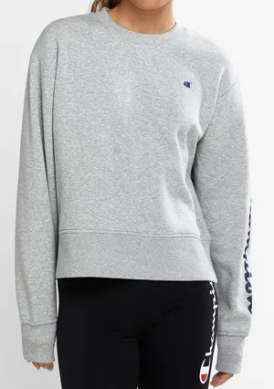 Champion Damen Sportliches Grafik Crop Crew <br> CTMVN 6Y7