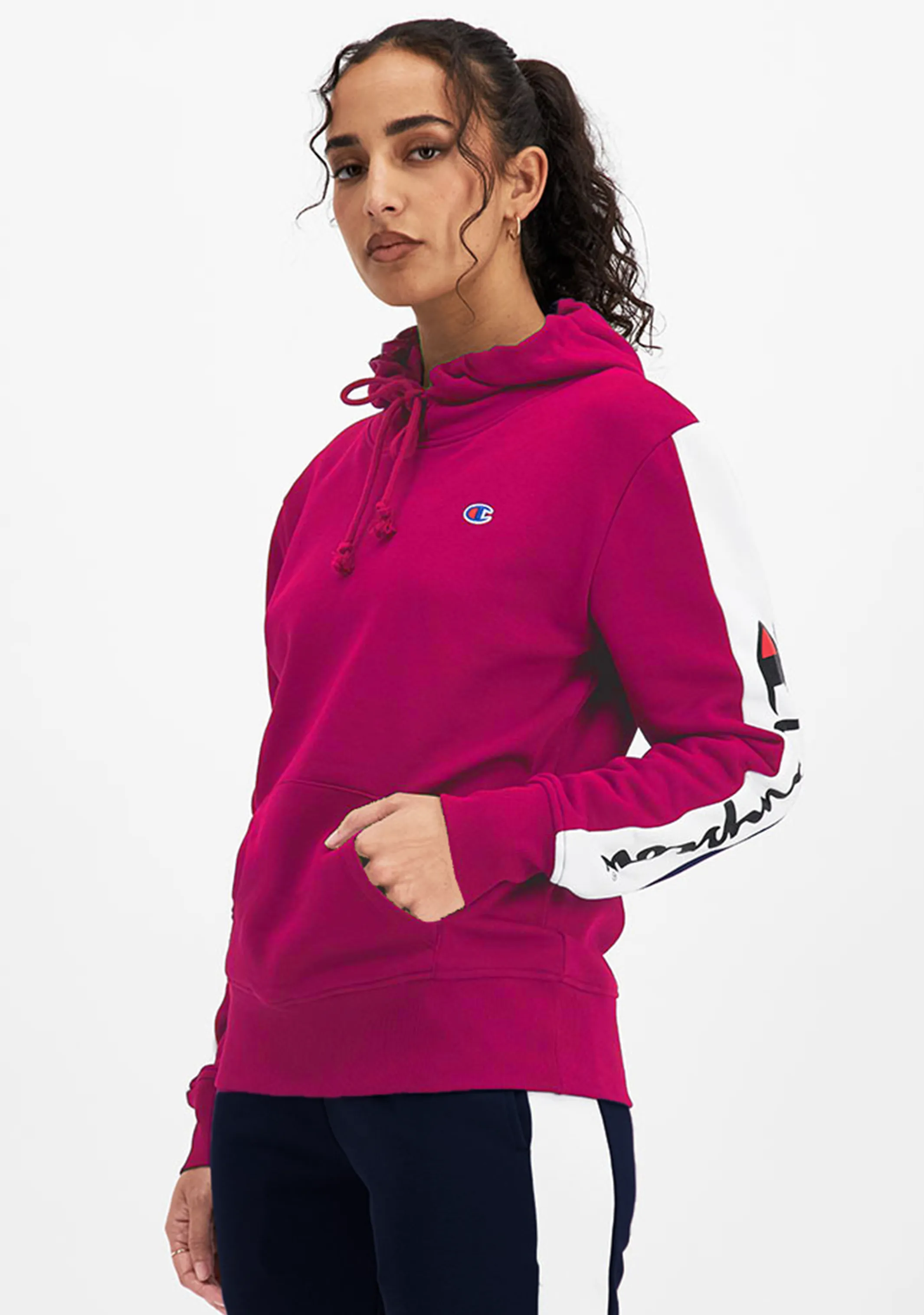 Champion Damen Sporty Panel Hoodie