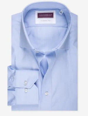 Klassisches T.Mason Einfarbiges Hemd Blau