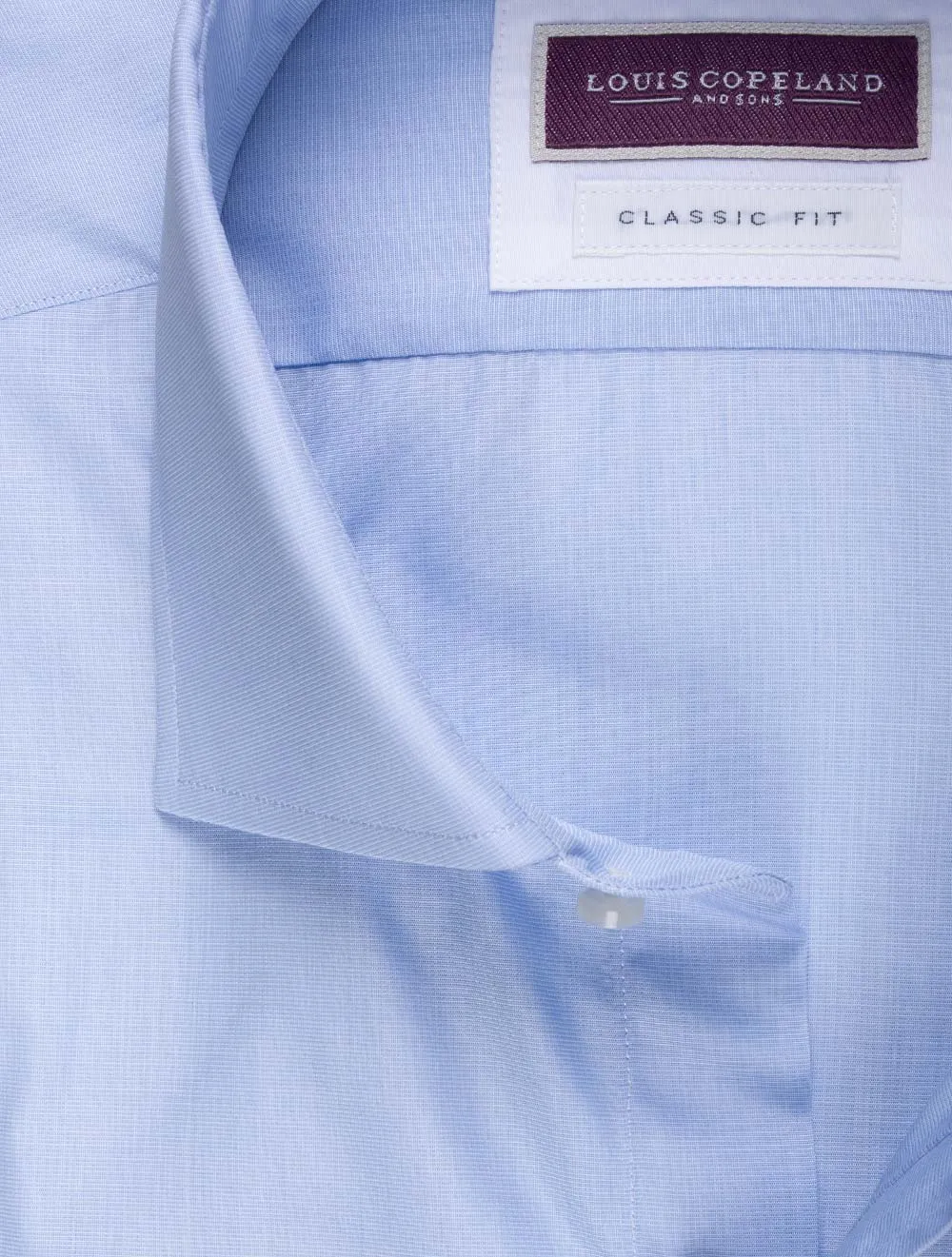 Klassisches T.Mason Einfarbiges Hemd Blau