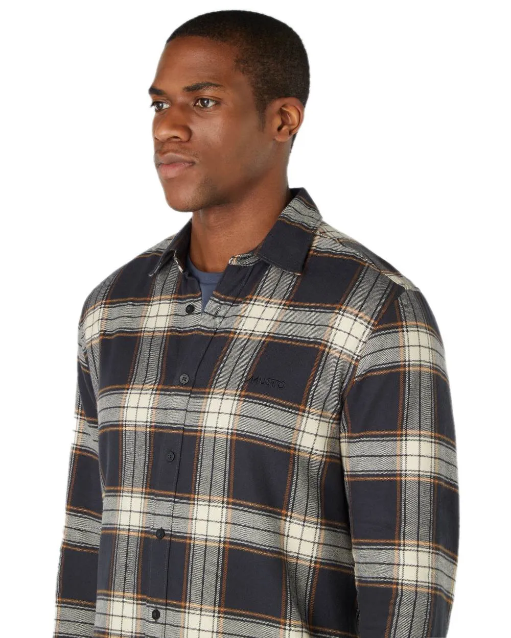 Kleidung Musto Musto Herren Langarm Flanellhemden
