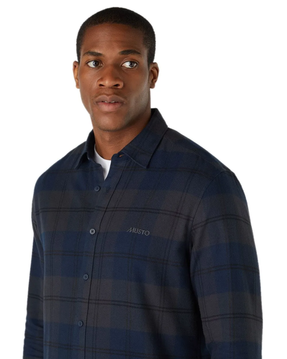 Kleidung Musto Musto Herren Langarm Flanellhemden