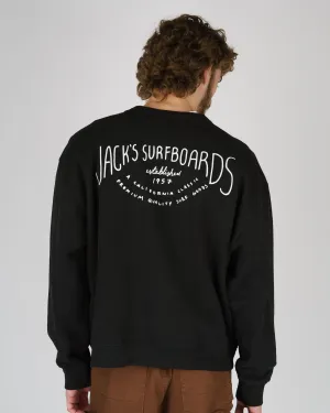Crescent Schweres Crewneck - Schwarz