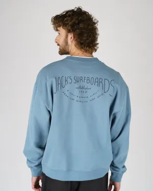 Crescent Schweres Crewneck - Blau