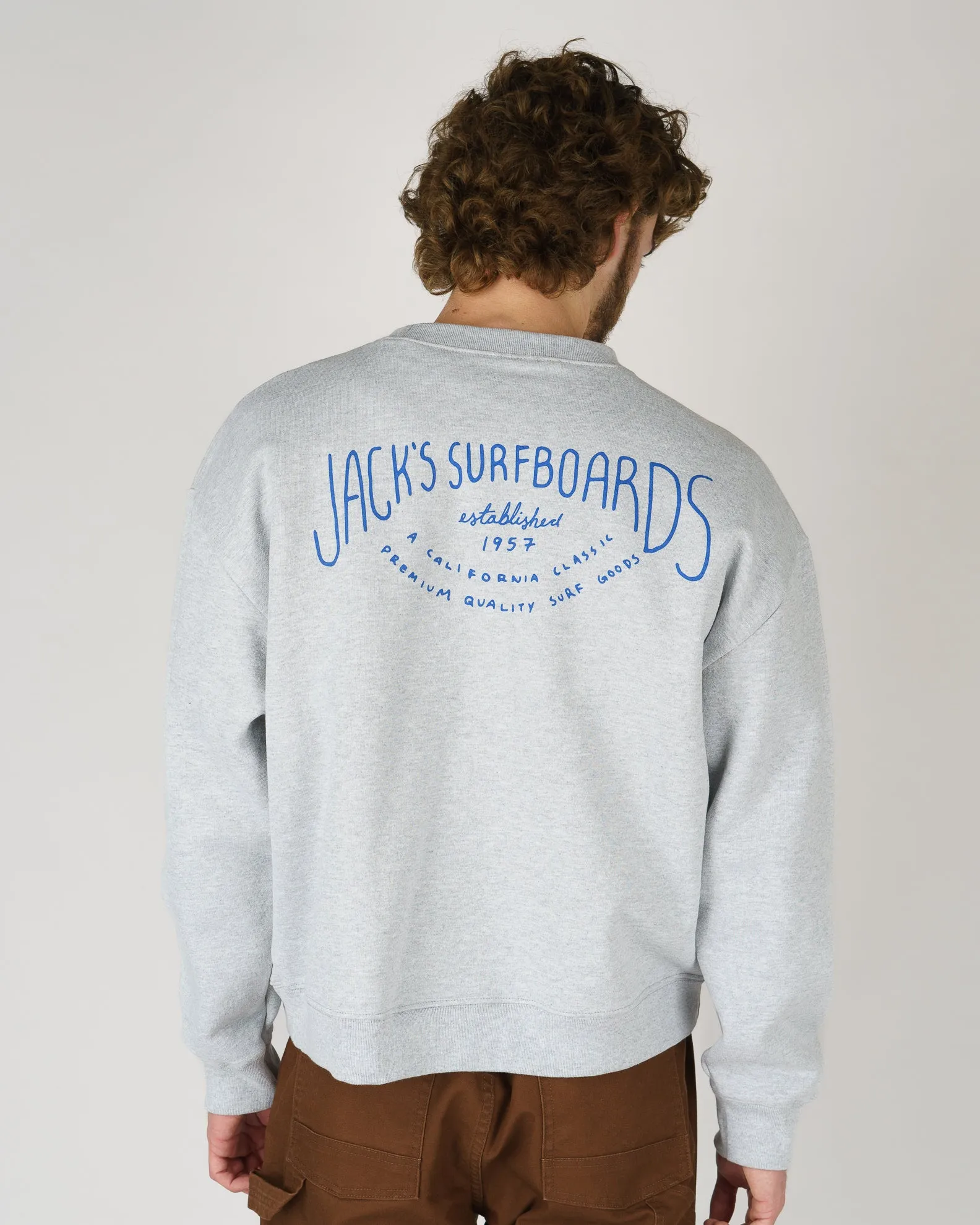 Crescent Schweres Crewneck - Grau