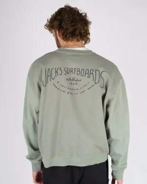 Crescent Heavyweight Crewneck - Salbei