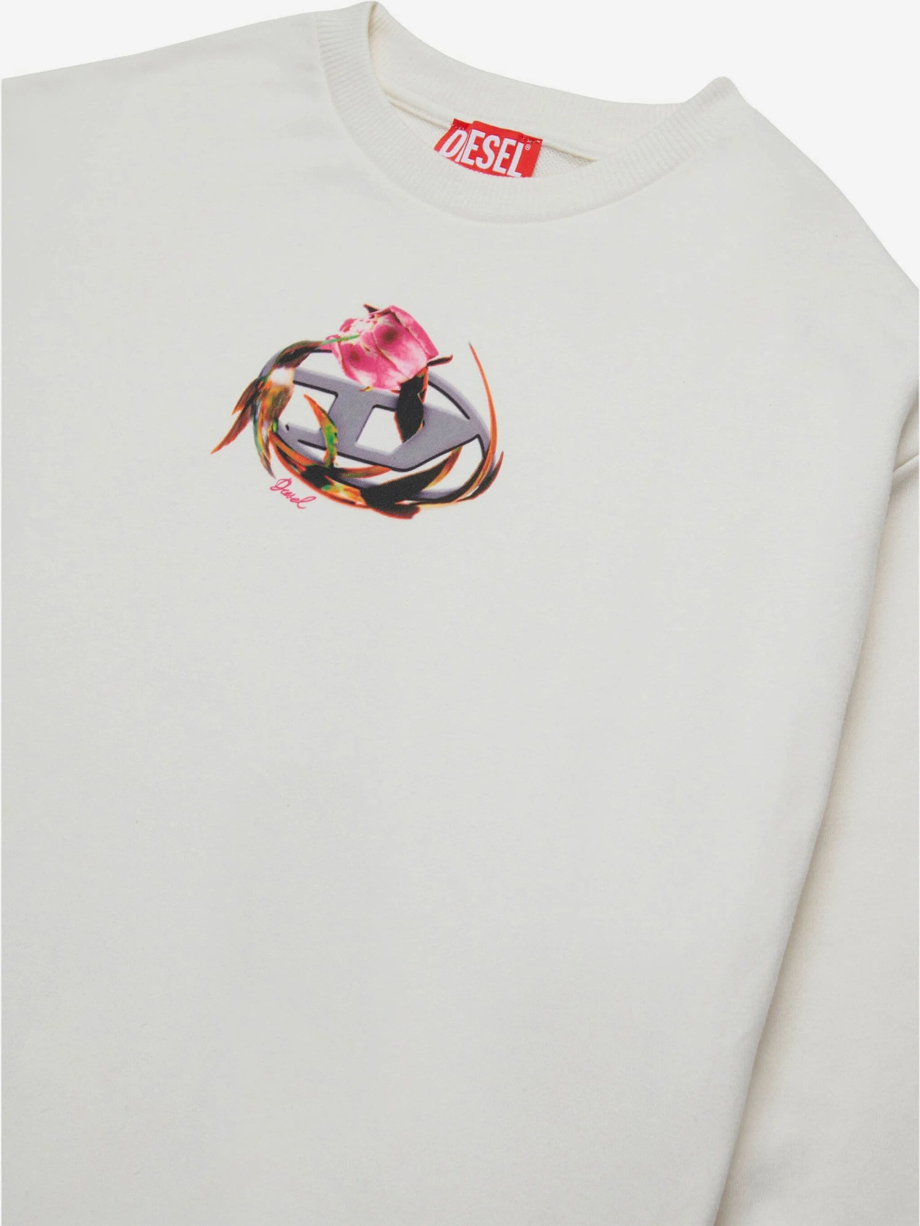 Diesel Girls Seruffix Logo Sweatshirt in Grau