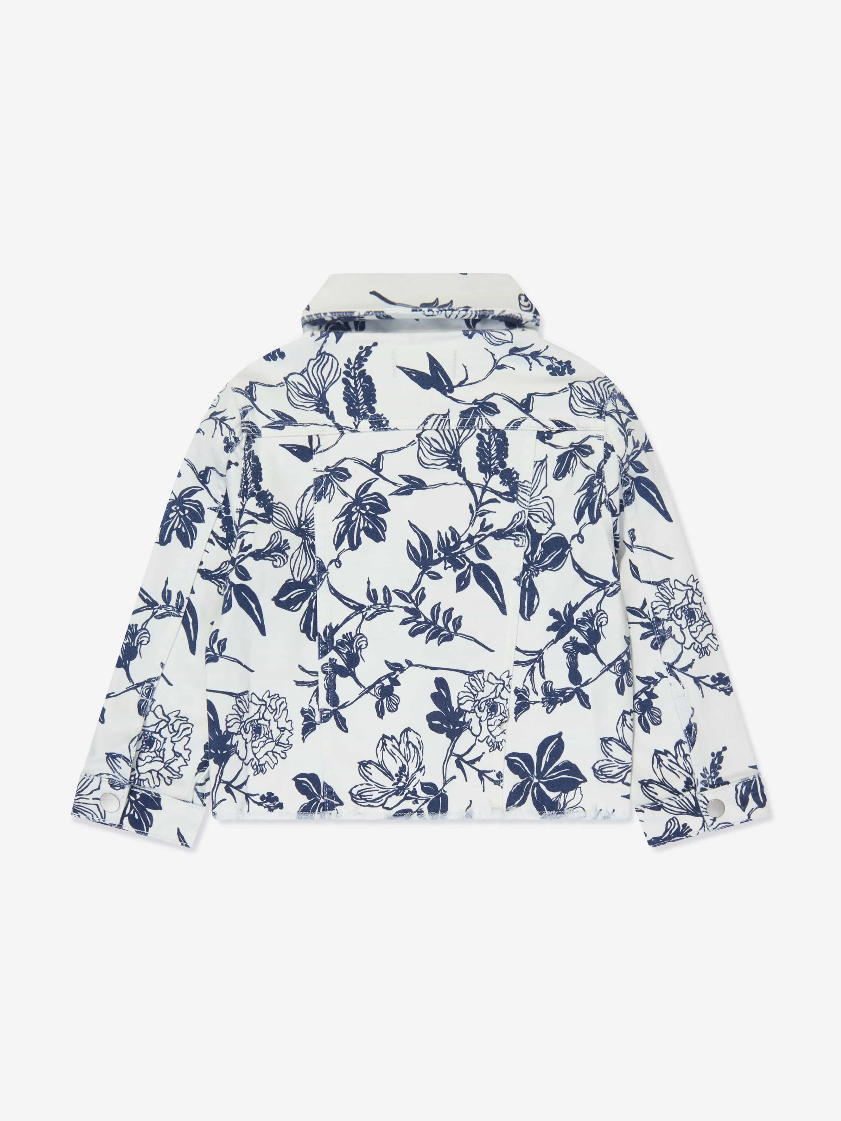 DL1961 Mädchen Blumen Manning Jacke in Weiß