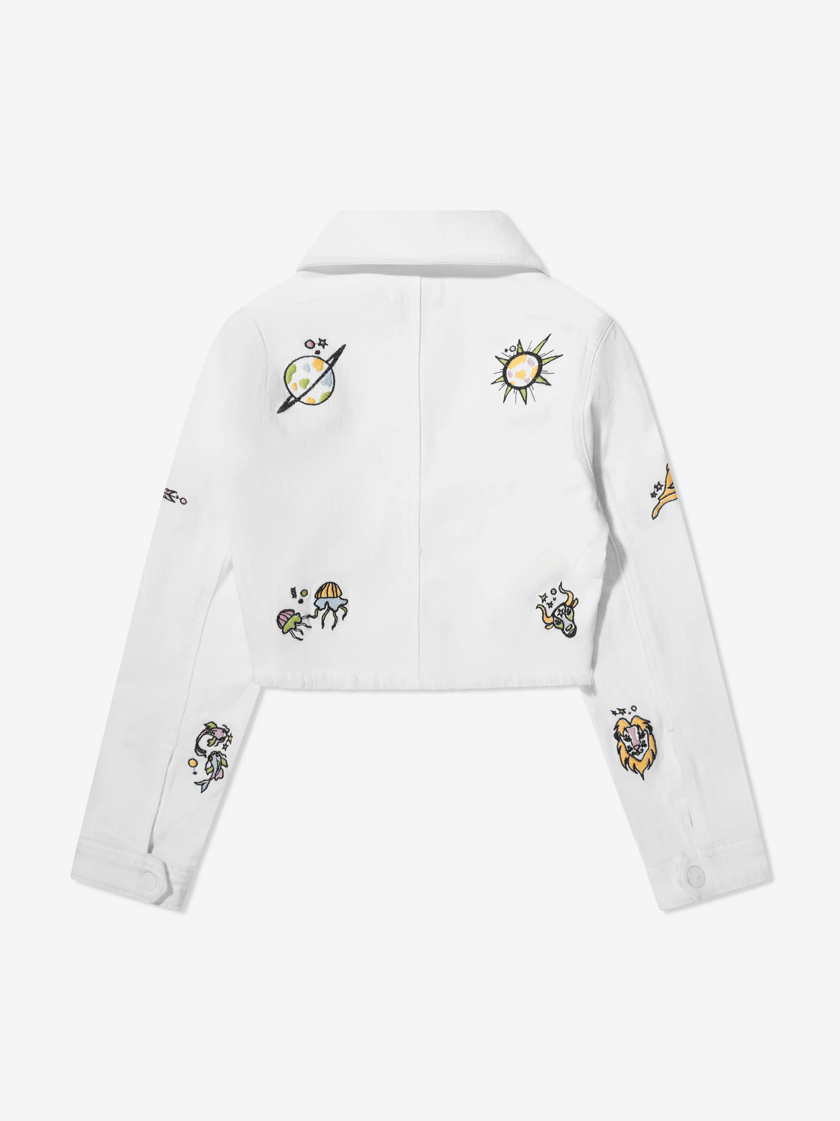 DL1961 Mädchen Manning Sternzeichen Jacke in Weiß