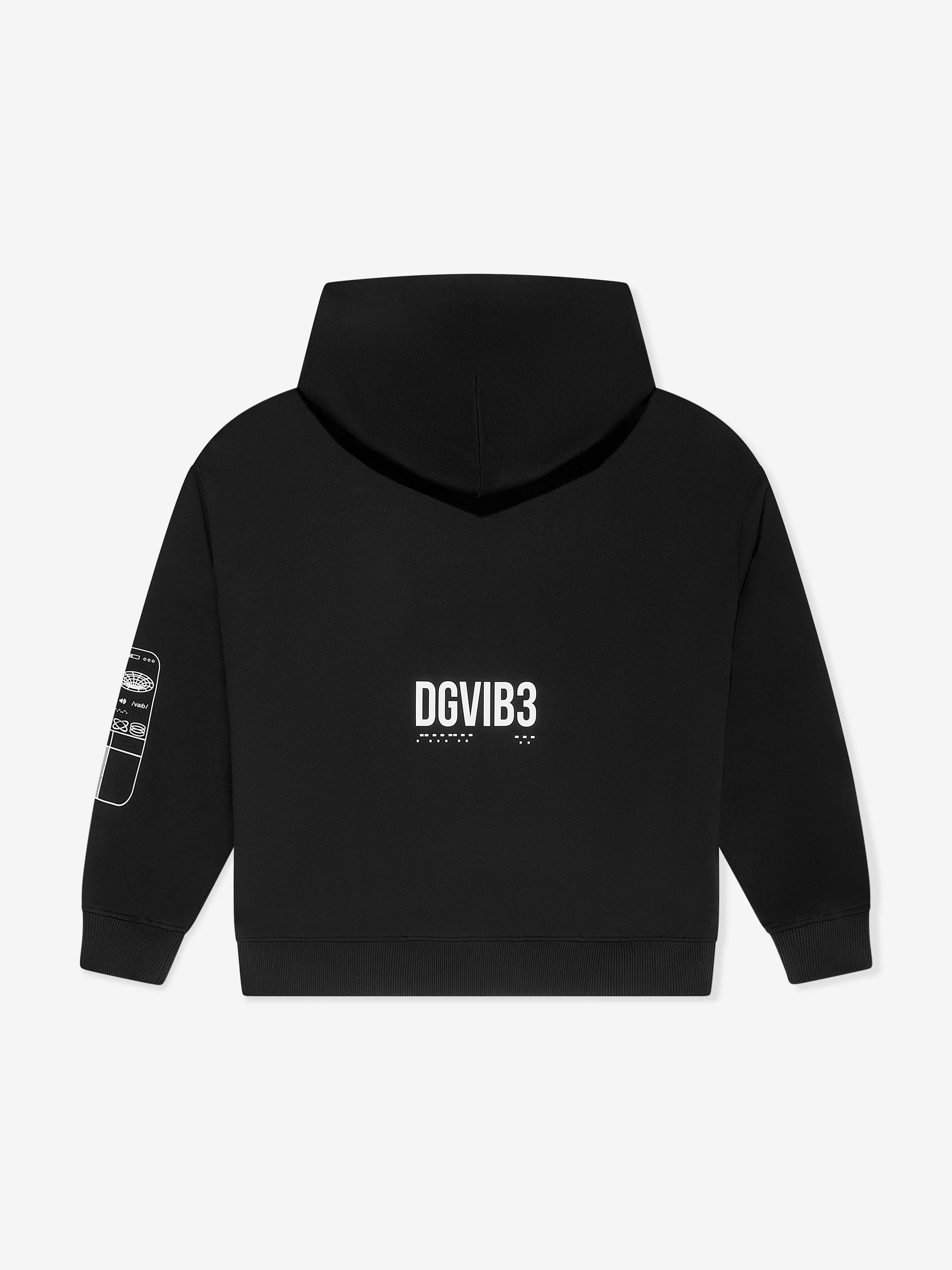 Dolce & Gabbana Boys DG Vibe Kapuzenpullover in Schwarz